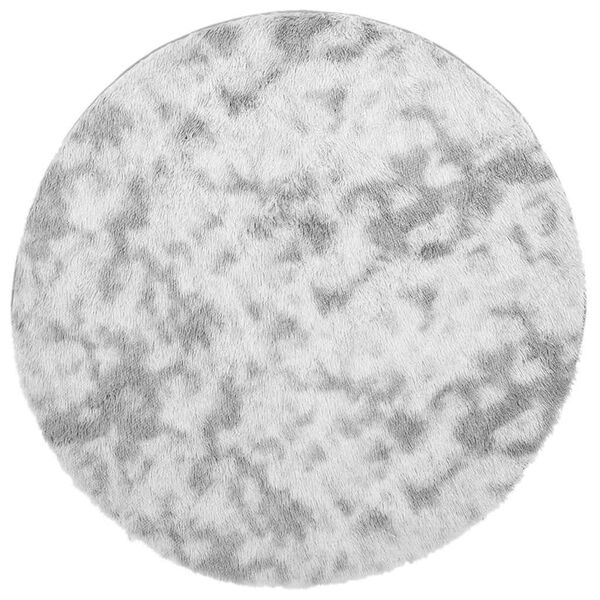 vidaXL Dywan shaggy z długim włosiem, NAVARRA, srebrnoszary, 160x160cm