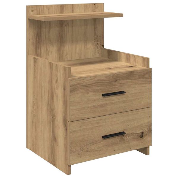 vidaXL Szafka nocna z 2 szufladami Artisan Oak 40x36,5x62 cm