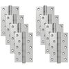 vidaXL Zawias 8 szt. 130 x 75 x 13 mm srebrny Stal