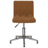 vidaXL Obrotowe krzesła stołowe, 2 szt., brązowe, aksamitne