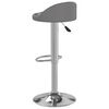 vidaXL Stołki barowe, 2 szt., szare, sztuczna sk&oacute;ra