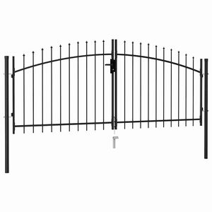vidaXL Brama ogrodzeniowa Woerden podw&oacute;jne drzwi z kolcem 299,5x174,5 cm