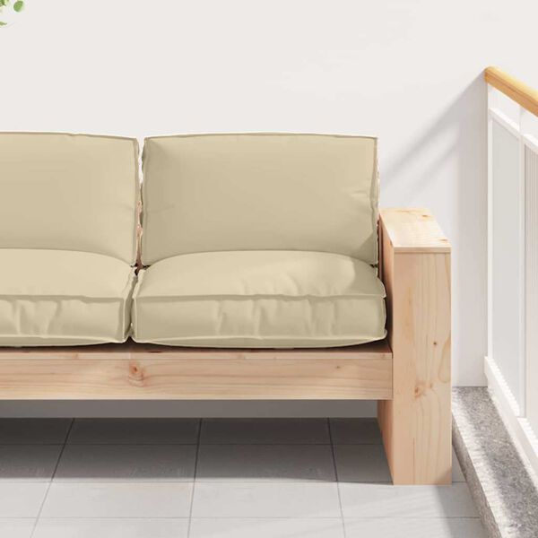 vidaXL Poduszka Beżowy 80 x 80 x 12 cm Materiał Oxford