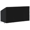 vidaXL Pokrowiec na ławkę 3-osobową, czarny, 175x85x68/94 cm, tkanina