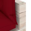 vidaXL Sofa narożna z palet, z poduszkami, drewno sosnowe
