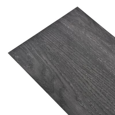 vidaXL Panele podłogowe z PVC, 4,46 m², 3 mm, czarne