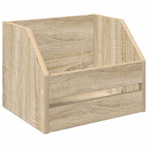 vidaXL Pudełko na albumy winylowe dąb Sonoma 38 x 30 x 29 cm
