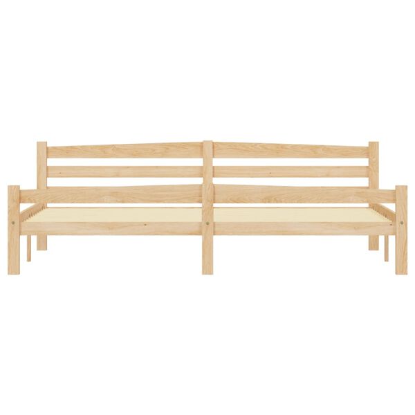 vidaXL Rama ł&oacute;żka z 4 szufladami, lite drewno sosnowe, 200 x 200 cm