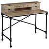 vidaXL Sekretarzyk z litego drewna mango i stali, 110 x 50 x 96 cm
