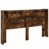 vidaXL Szafka z Wezgłowiem z LED Dąb Wędzony 180 x 16,5 x 103,5 cm