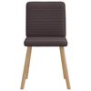 vidaXL Krzesła stołowe, 6 szt., ciemnobrązowe, obite tkaniną