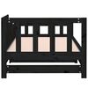 vidaXL Ł&oacute;żko rozsuwane, czarne, 2x(80x200) cm, lite drewno sosnowe