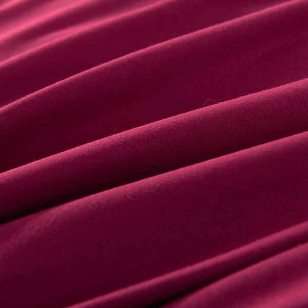 vidaXL Zestaw pościeli, burgund, 155x220/80x80 cm