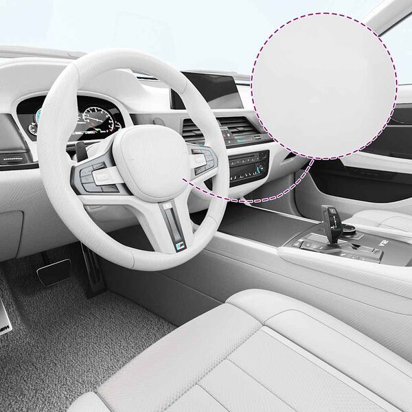 vidaXL Folia samochodowa 4D, biała, 100x150 cm