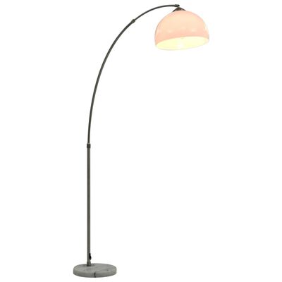 vidaXL Lampa łukowa, 60 W, srebrna, E27, 200 cm