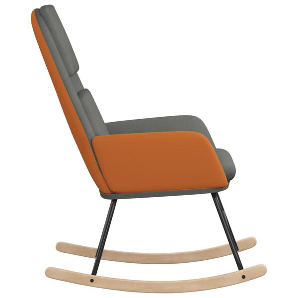 vidaXL Fotel bujany, jasnoszary, tapicerowany tkaniną