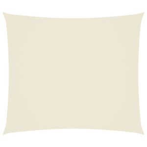 vidaXL Prostokątny żagiel ogrodowy, tkanina Oxford, 2x2,5 m, kremowy