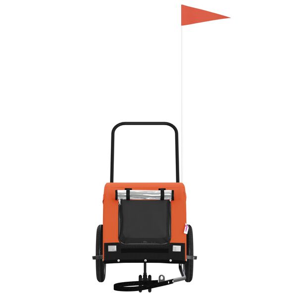 vidaXL Przyczepka rowerowa dla zwierząt, tkanina Oxford i żelazo