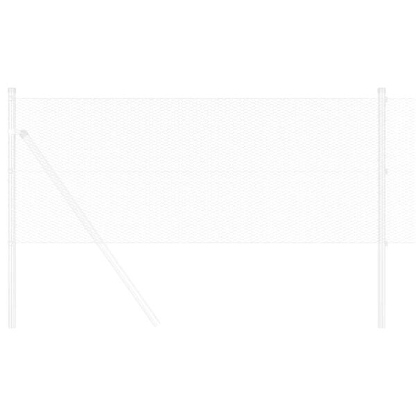 vidaXL Ogrodzenie heksagonalne Srebrny 0,8 x 10 m Stal galwanizowana