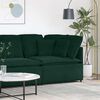 vidaXL Modułowy Narożnik Sofa z Poduszkami Ciemnozielony 100 cm