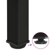 vidaXL Nogi do stołu barowego 4 szt. Czarne 100-102 cm Stalowe