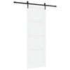 vidaXL Drzwi przesuwne ORKDAL biały i czarny 83 x 232 cm