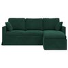 vidaXL Sofa Ciemna zieleń 198 x 134 x 80 cm Aksamit