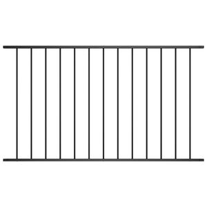 vidaXL Panel ogrodzeniowy Woerden stal malowana proszkowo 163x75 cm czarny