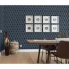 DUTCH WALLCOVERINGS Tapeta Geometric, niebiesko-złota