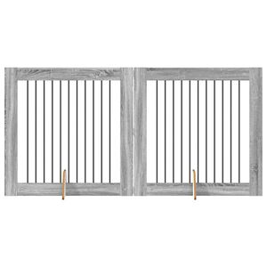 vidaXL Kojec dla psa 2 pcs Szary Sonoma 100 x 100 cm