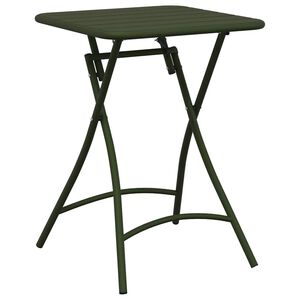 vidaXL Stolik bistro Ciemna zieleń 55 x 55 x 72,5 cm