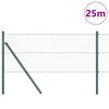 vidaXL Słupek ogrodzeniowy. Zielony 25 x 0,6 m (siatka 36 mm)