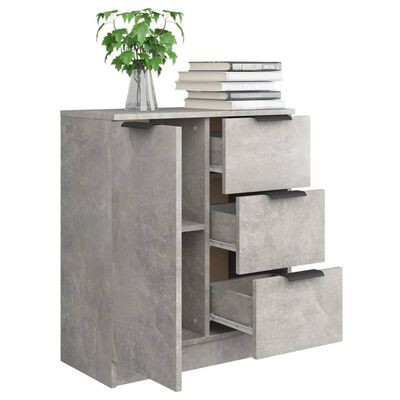 vidaXL Szafka, szarość betonu, 60x30x70 cm, materiał drewnopochodny