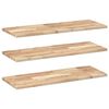 vidaXL P&oacute;łki ścienne, 3 szt., 100x30x2 cm, surowe lite drewno akacjowe