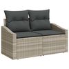 vidaXL Zestaw Sof na Ogr&oacute;d 8 pcs Jasnoszary 55 x 62 x 69 cm Polirattan