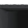 vidaXL Donice ogrodowe, 2 szt., czarne, 30x30x60 cm, rattan PE