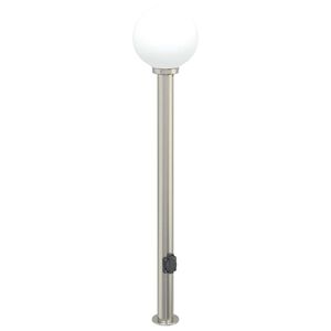 vidaXL Słupek oświetleniowy z gniazdem 120 cm, stal nierdzewna IP44