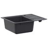 vidaXL Zlewozmywak kuchenny z ociekaczem Granit 57.5 x 46 x 28 cm