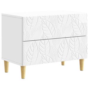 vidaXL Stolik nocny Biały wysoki połysk 62 x 34,5 x 48 cm