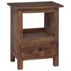 vidaXL Stolik nocny Brązowy 30 x 30 x 47 cm Lite Drewno Recyklingowe