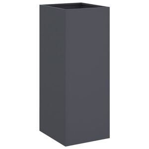 vidaXL Donica, antracytowa, 32x29x75 cm, stal
