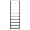 vidaXL Stojak na buty 10-poziomowy Szary 54x28x158 cm