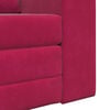 vidaXL Sofa Bed Czerwone wino 98 x 71 x 83 cm Aksamit