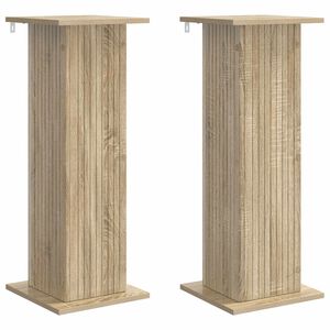 vidaXL Stojak na rośliny 2 pcs dąb Sonoma 30,5 x 30 x 80,5 cm
