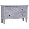 vidaXL Komoda z 2 szufladami, 90x30x60 cm, lite drewno mahoniowe