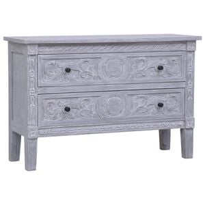 vidaXL Komoda z 2 szufladami, 90x30x60 cm, lite drewno mahoniowe