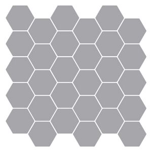vidaXL Płytka heksagonalna 10 pcs Szary 30 x 30 cm Poliuretan i PET