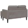 vidaXL Sofa 2-osobowa z szezlongiem w kształcie litery L, kolor taupe