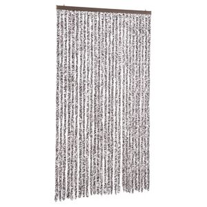 vidaXL Zasłona przeciwko owadom, brązowo-beżowa, 118x220 cm, szenil