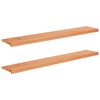 vidaXL Parapety 2 szt. Woskowane 140 x 25 x 2 cm Drewno bukowe